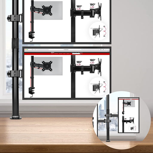 Duronic DMT152VX1 Monitorarm vertikale und horizontale Ausrichtung