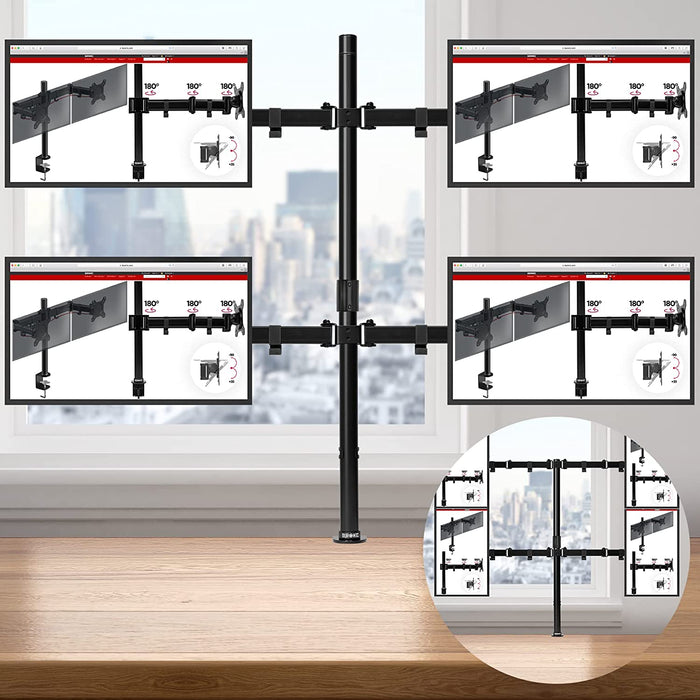 Duronic DMT154 Monitorarm vertikale und horizontale Ausrichtung