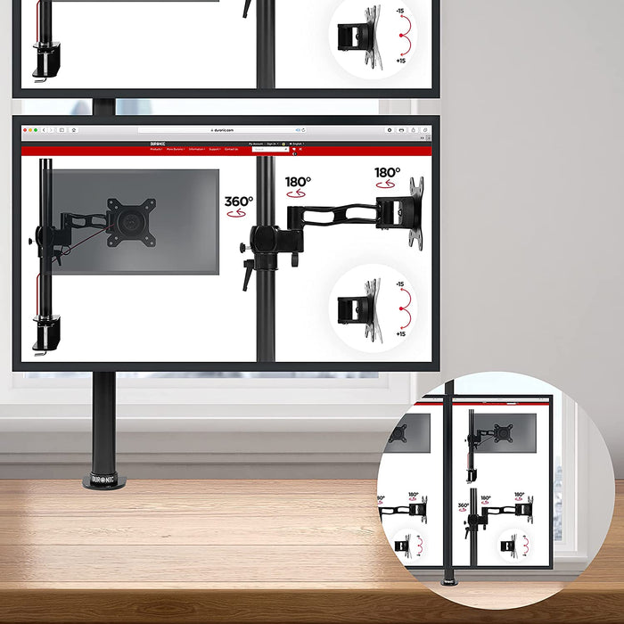 Duronic DMT252VX1 Monitorarm vertikale und horizontale Ausrichtung