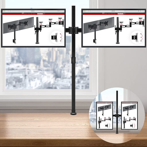 Duronic DMT254 Monitorarm geeignet für horizontale und vertikale Monitor-Installation