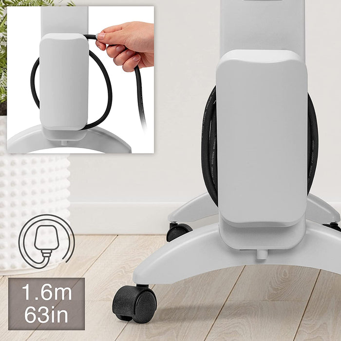Duronic HV220 WE Heizung Kabellänge und Aufwicklung