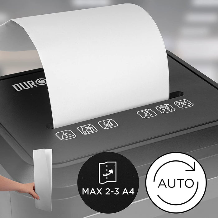 Duronic PS132 Aktenvernichter automatikmodus bis zu 3 A4 Blätter