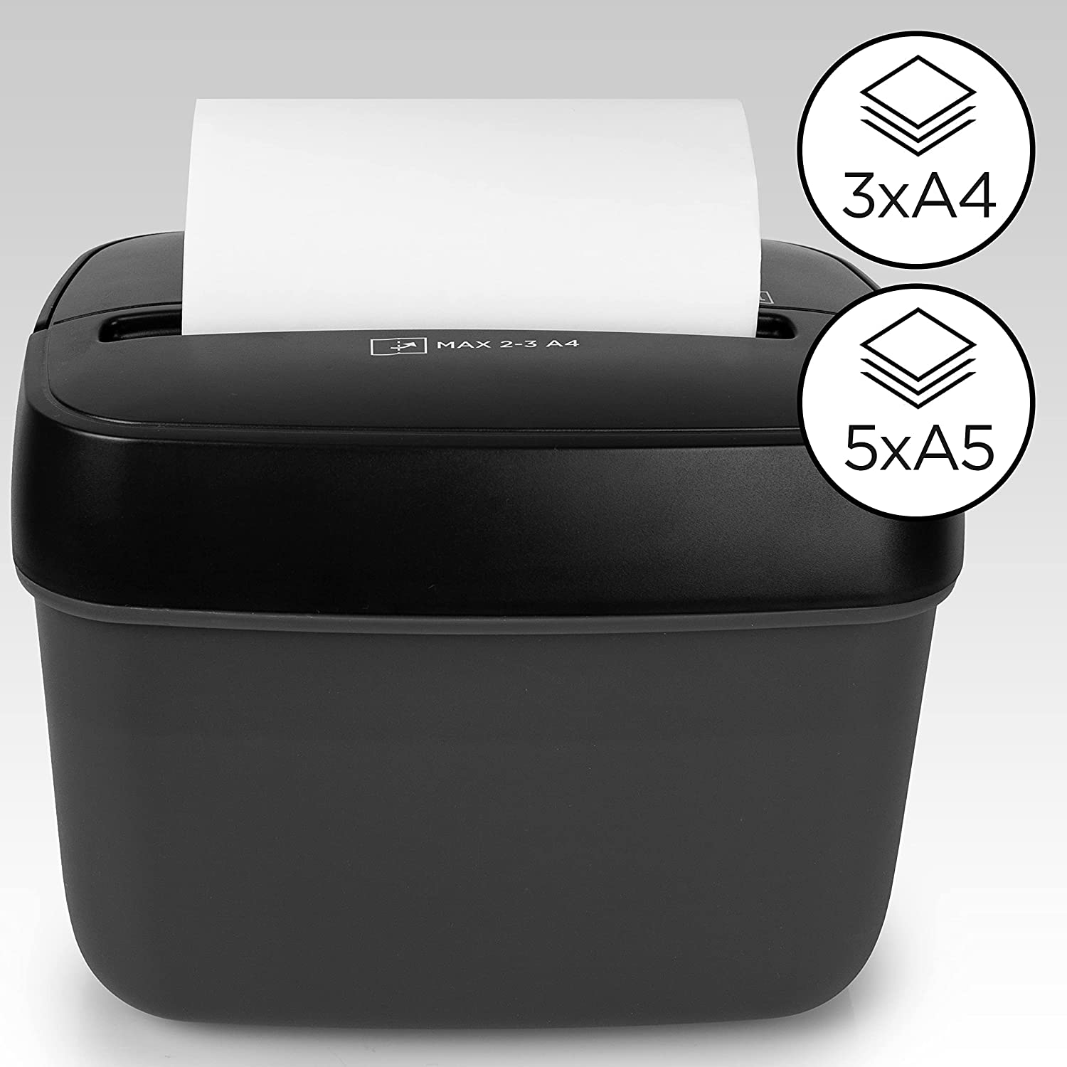 Duronic PS285 Aktenvernichter Kapazität von 5 A5 Blätter