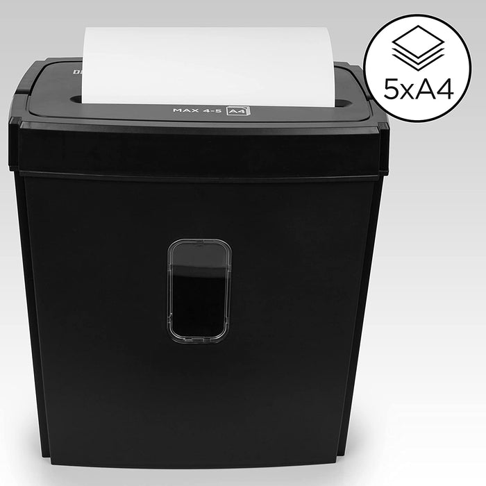 Duronic PS657 Aktenvernichter Kapazität von 5 A4 Blätter
