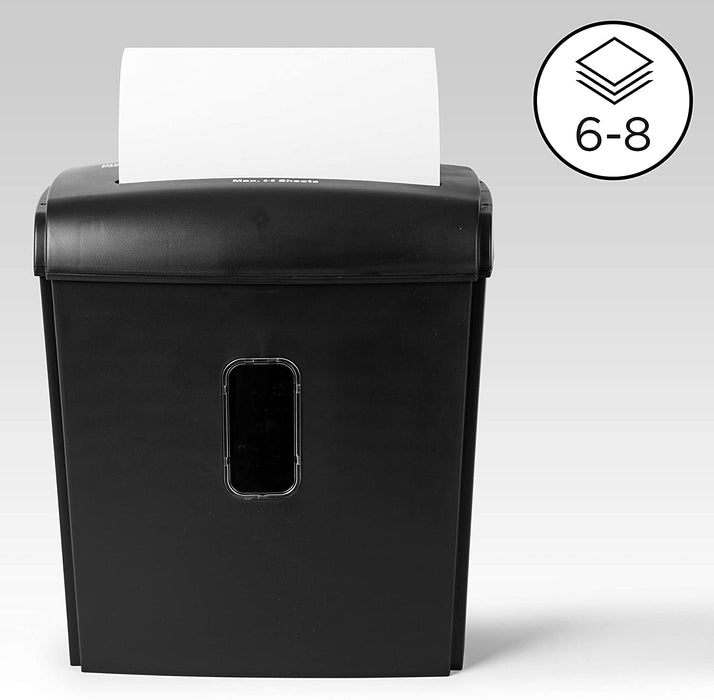 Duronic PS815 Aktenvernichter Kapazität von 8 A4 Blätter