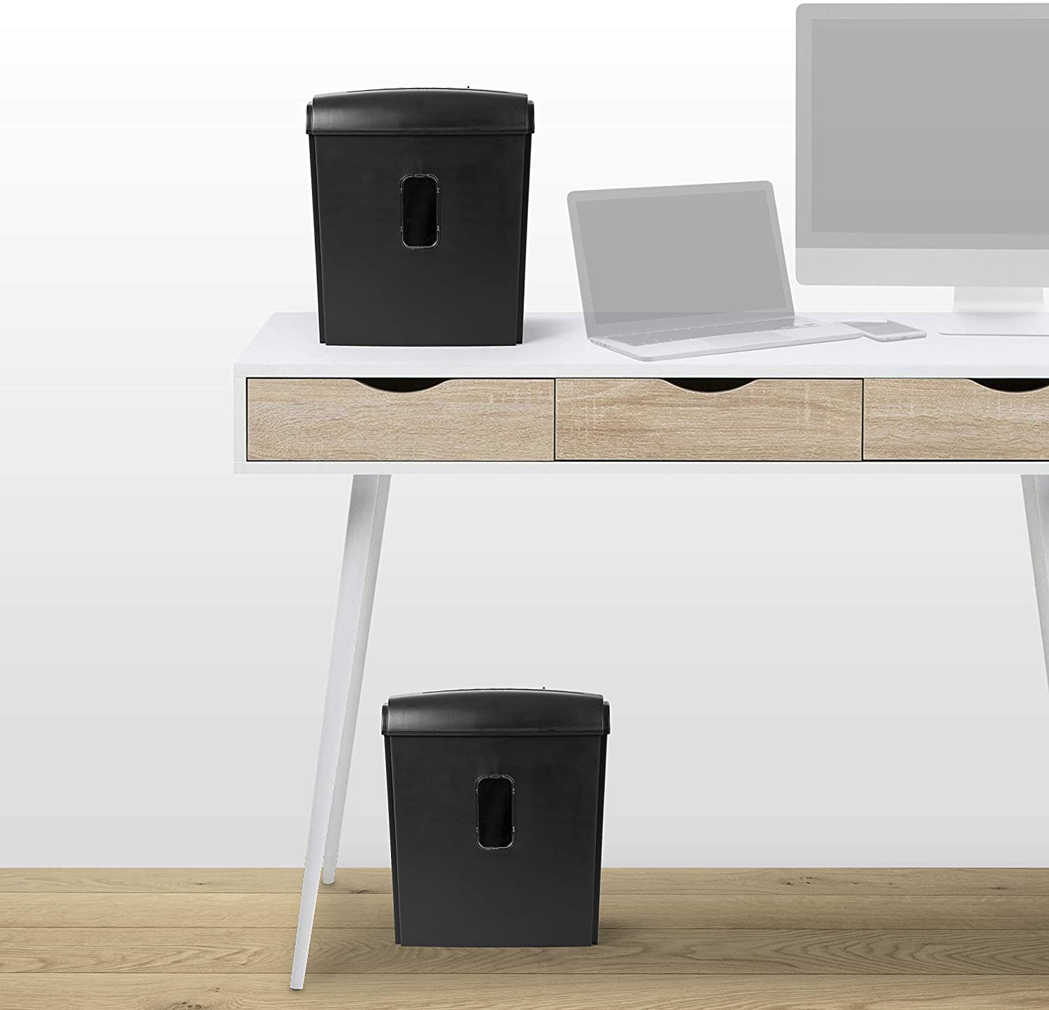 Duronic PS815 Aktenvernichter kompakte Größe für Schreibtisch