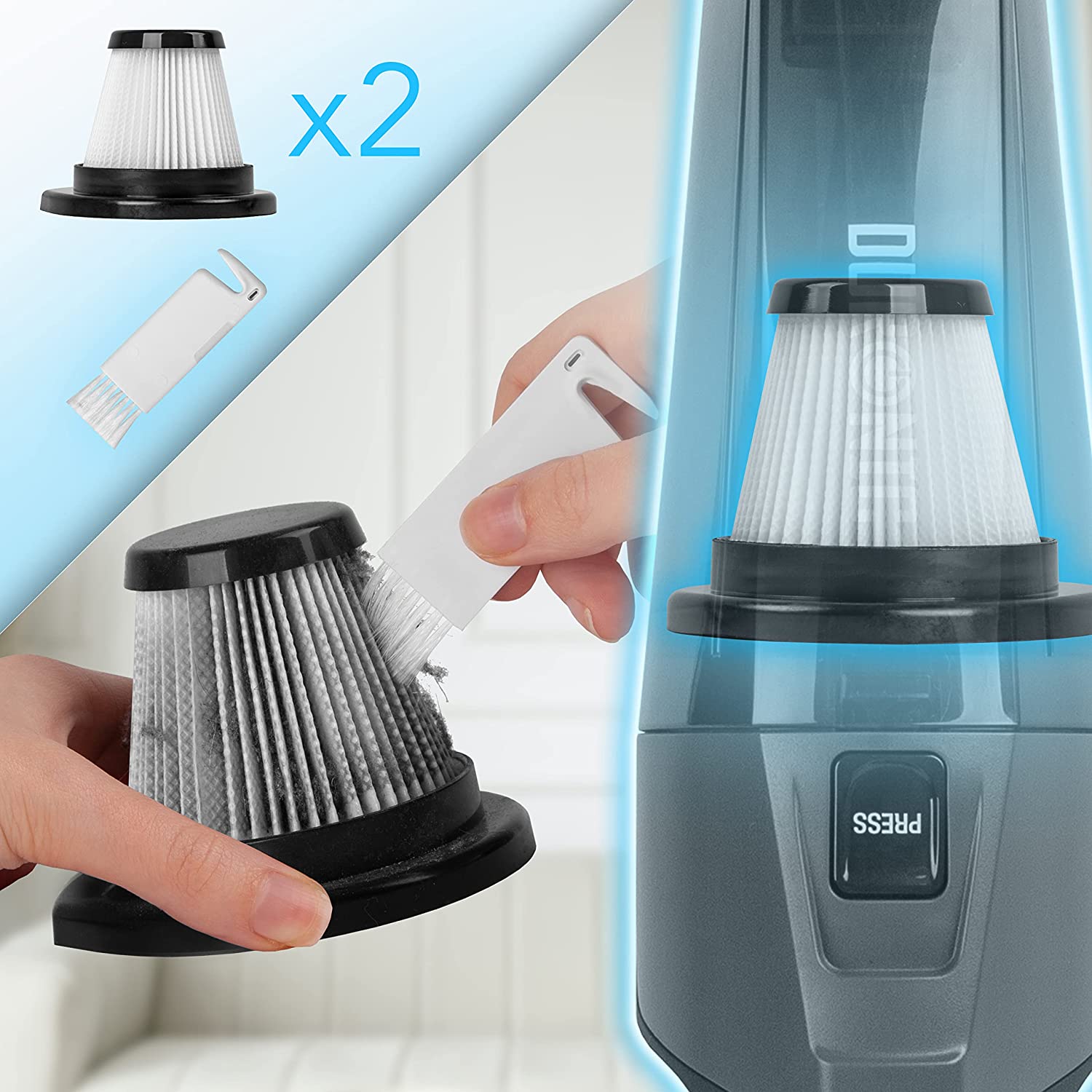 Duronic VC9 Staubsauger Filter und Zubehör