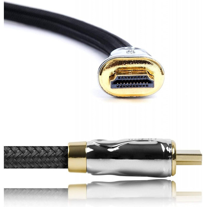 Duronic HDC04 HDMI-Kabel 0,5m - 24k Goldkontakte - High-Speed HDMI V2.0 für Ultra-HD 2160p 4K Auflösung - Für PS5 und VR